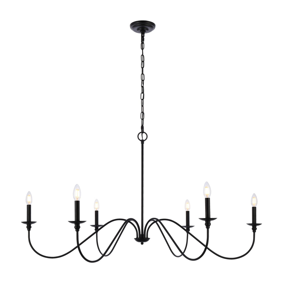 Rohan Chandelier in Matte Black by Living District