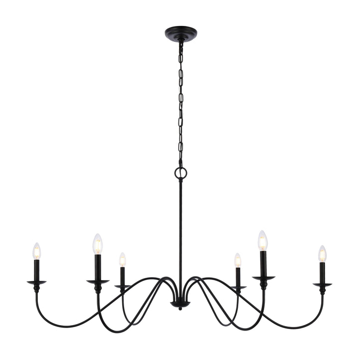 Rohan Chandelier in Matte Black by Living District