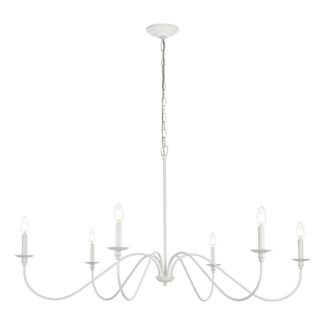 Rohan Chandelier in White by Living District