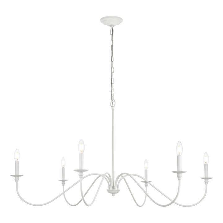 Rohan Chandelier in White by Living District