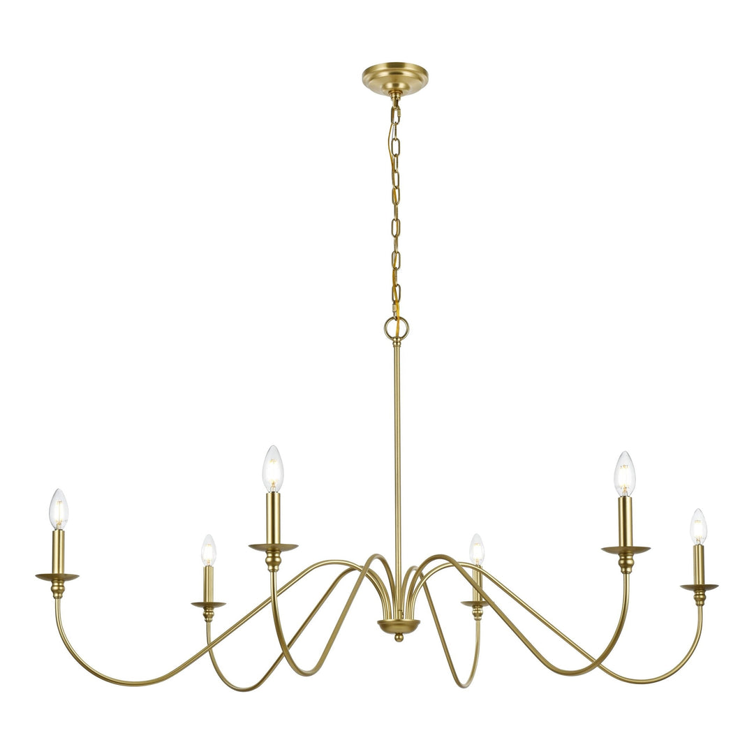 Rohan Chandelier in Brass by Living District