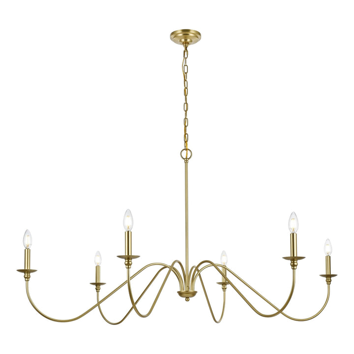 Rohan Chandelier in Brass by Living District