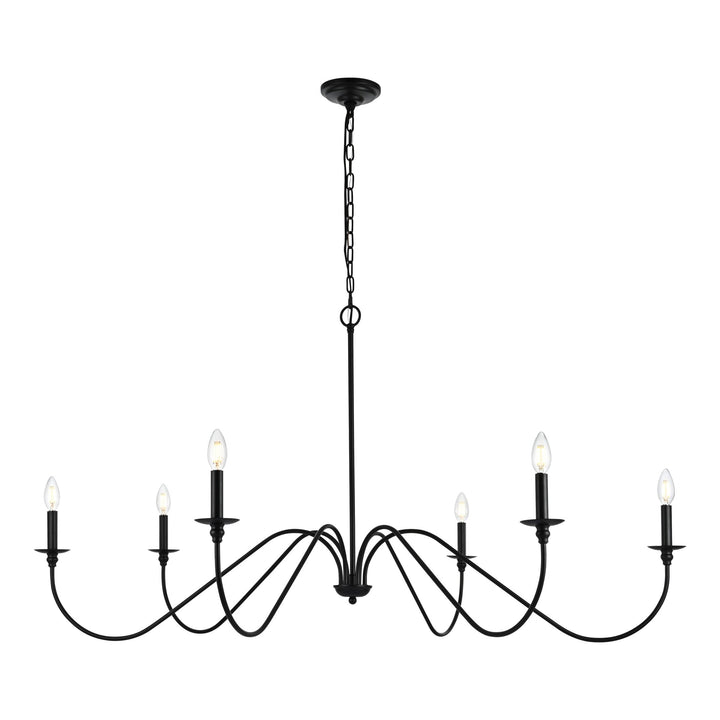 Rohan Chandelier in Matte Black by Living District