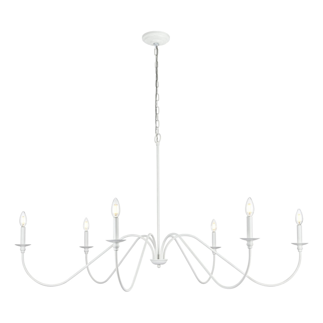 Rohan Chandelier in White by Living District