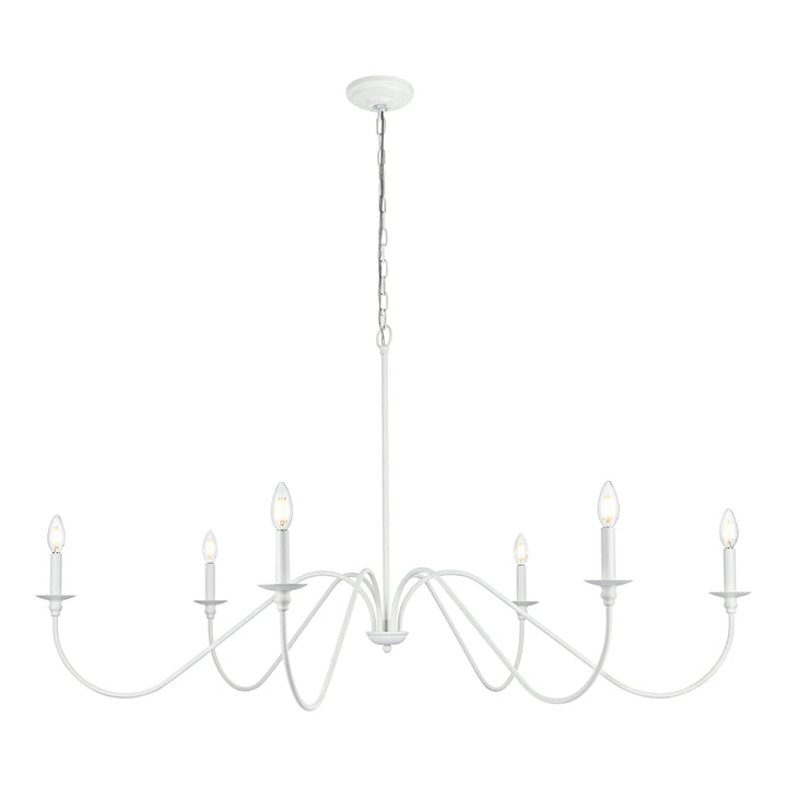 Rohan Chandelier in White by Living District