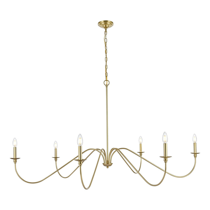 Rohan Chandelier in Brass by Living District