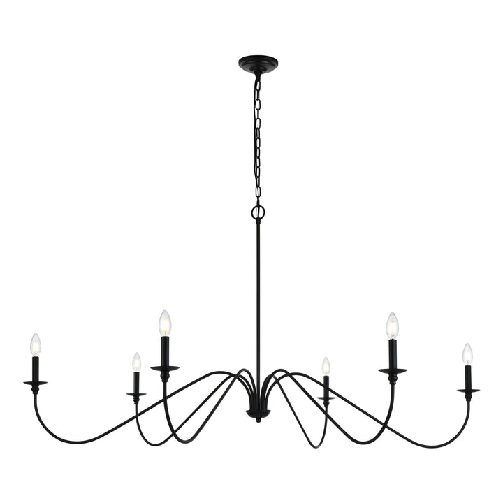 Rohan Chandelier in Matte Black by Living District