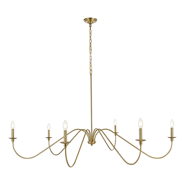 Rohan Chandelier in Satin Gold by Living District