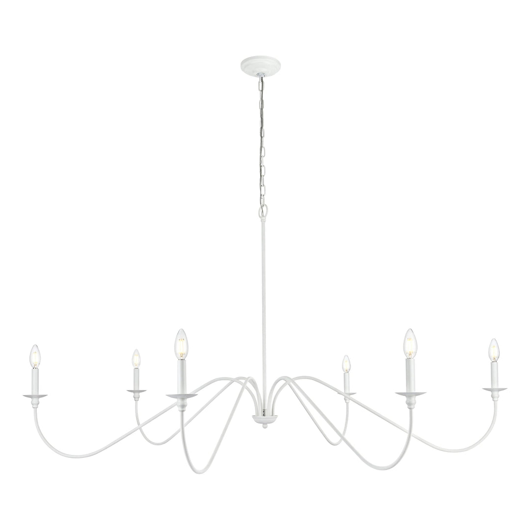 Rohan Chandelier in White by Living District