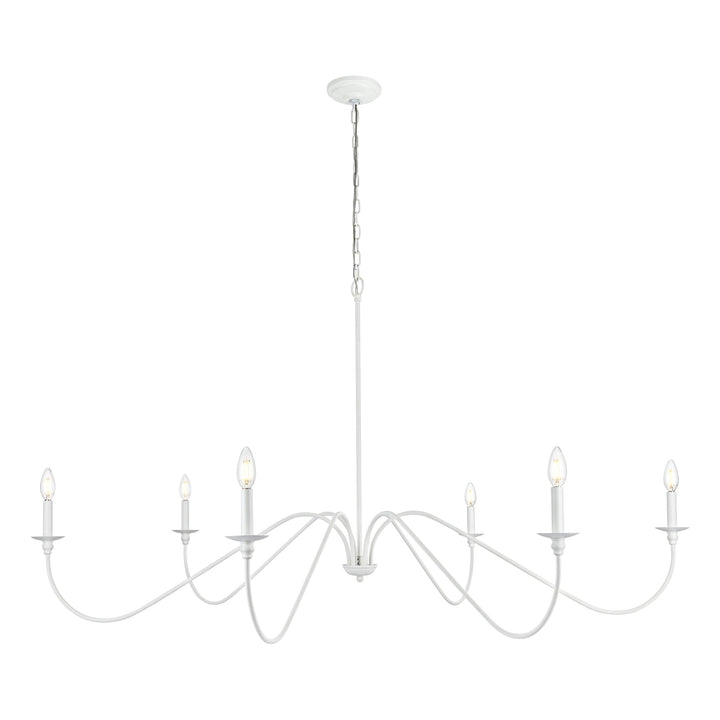 Rohan Chandelier in White by Living District