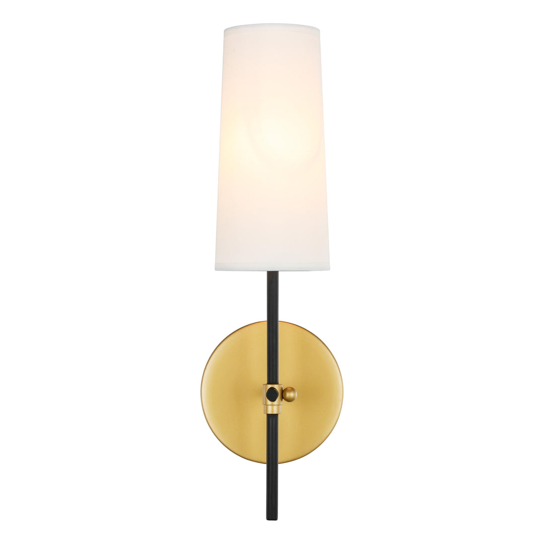 Mel Wall Sconce in Brass & Black by Living District