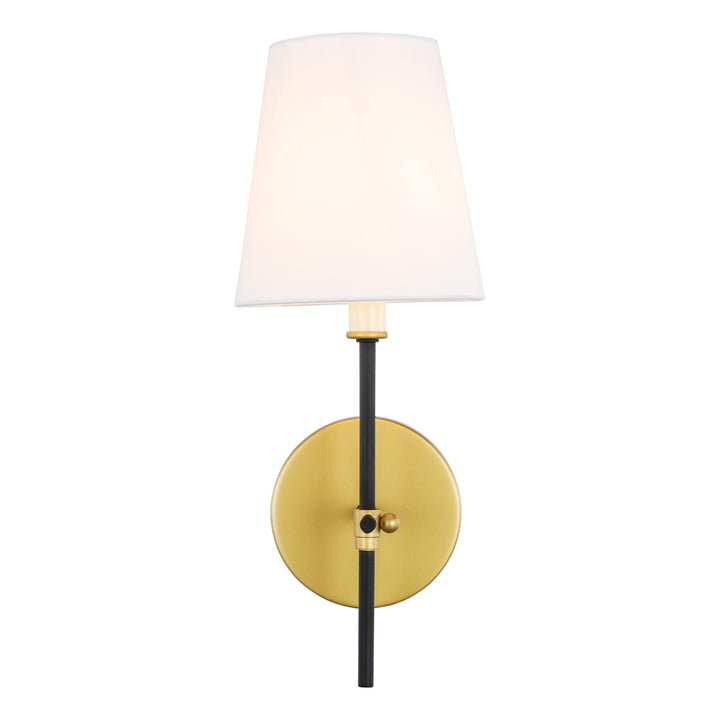 Mel Wall Sconce in Brass & Black by Living District