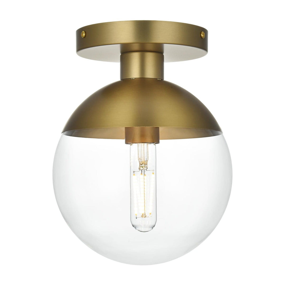 Eclipse Flush Mount in Satin Gold by Living District