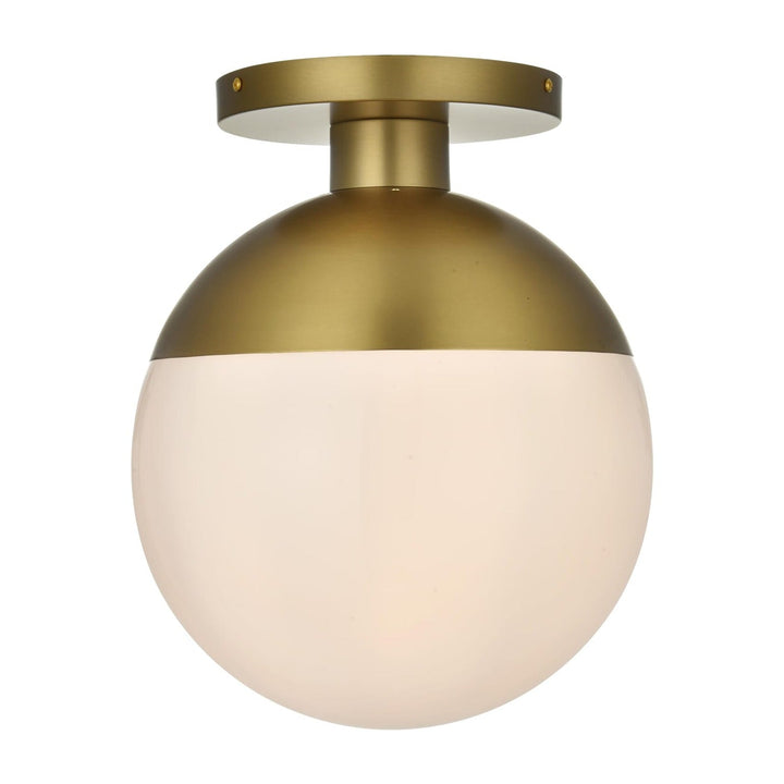 Eclipse Flush Mount in Satin Gold by Living District