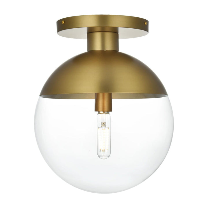 Eclipse Flush Mount in Satin Gold by Living District