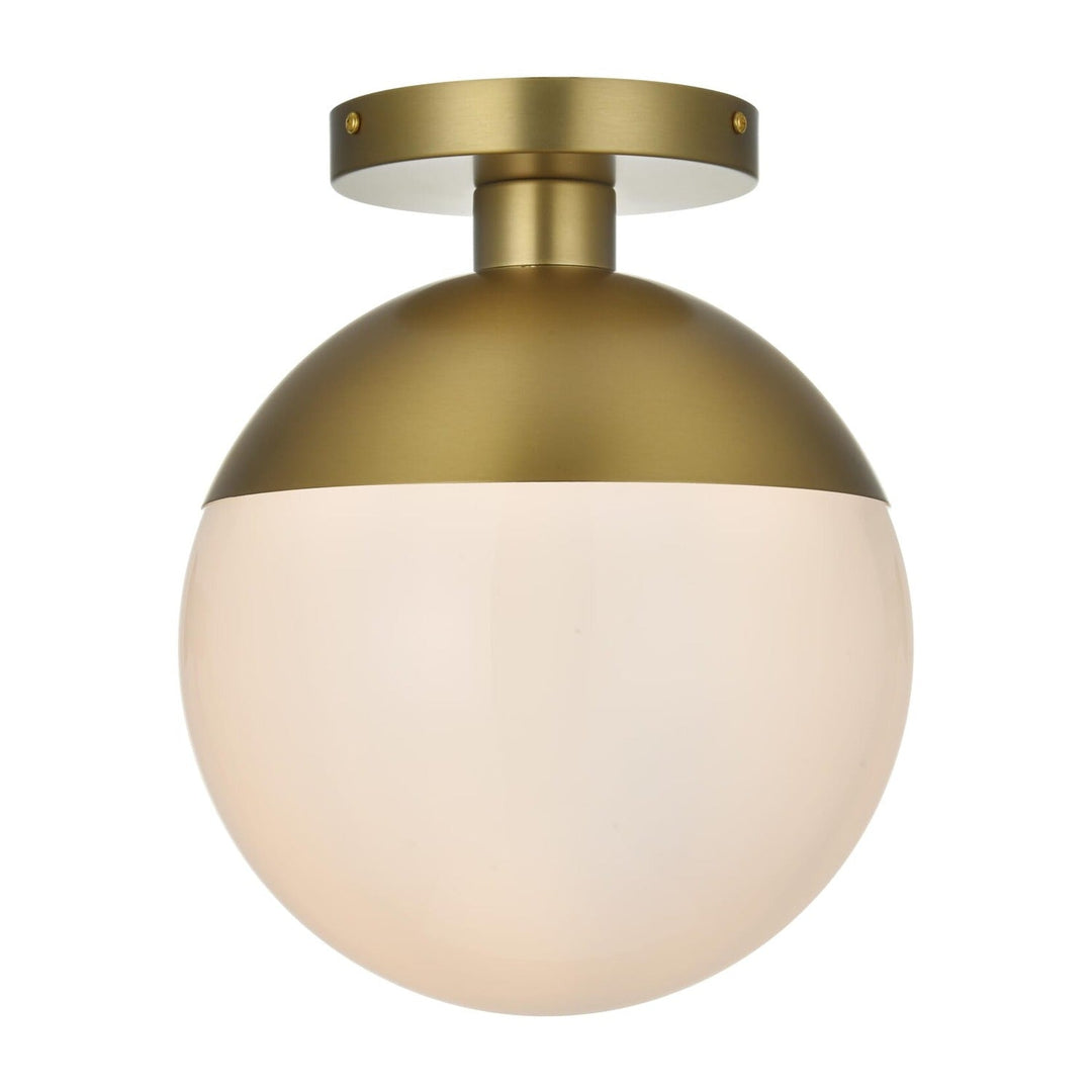 Eclipse Flush Mount in Satin Gold by Living District