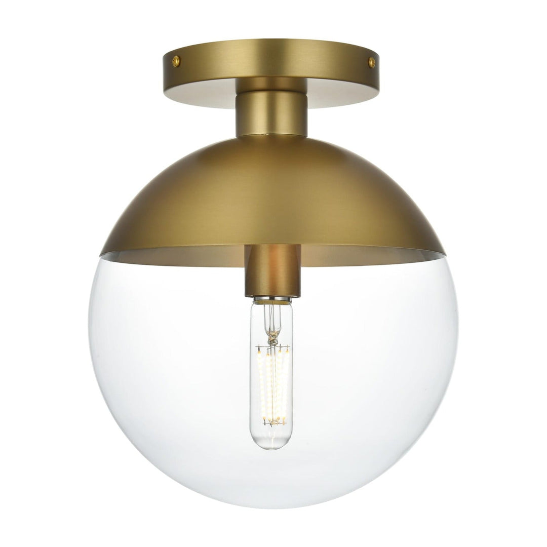 Eclipse Flush Mount in Satin Gold by Living District