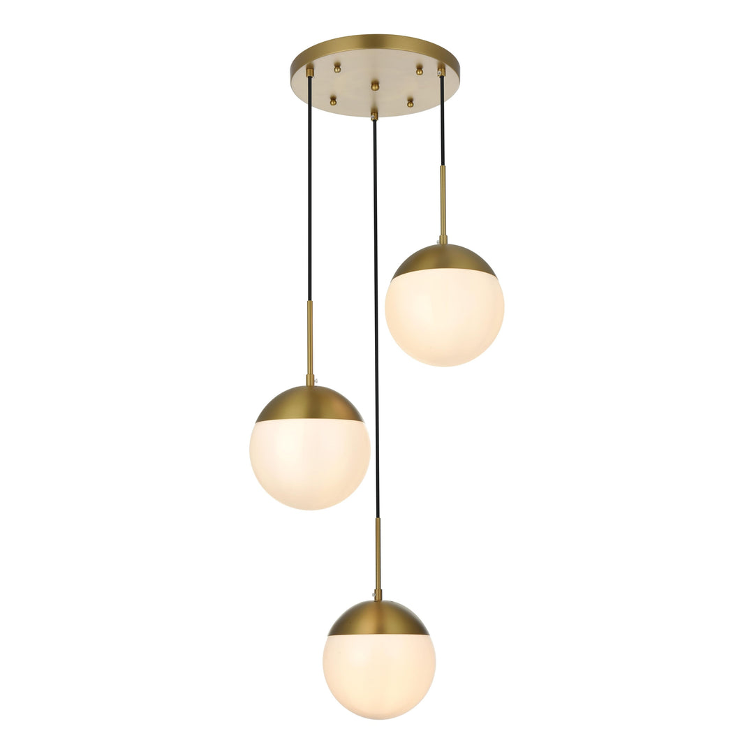 Eclipse Pendant in Satin Gold by Living District