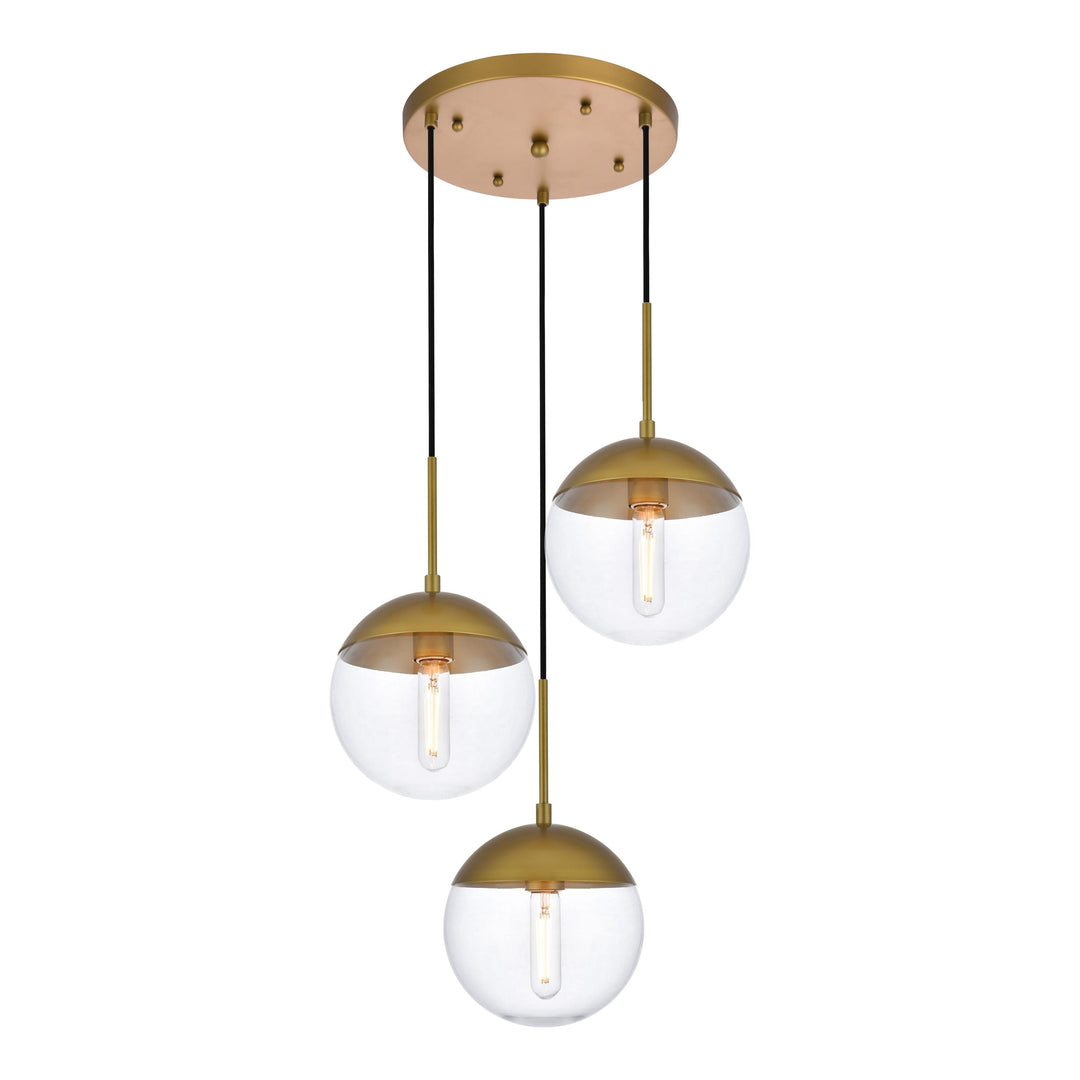 Eclipse Pendant in Brass by Living District