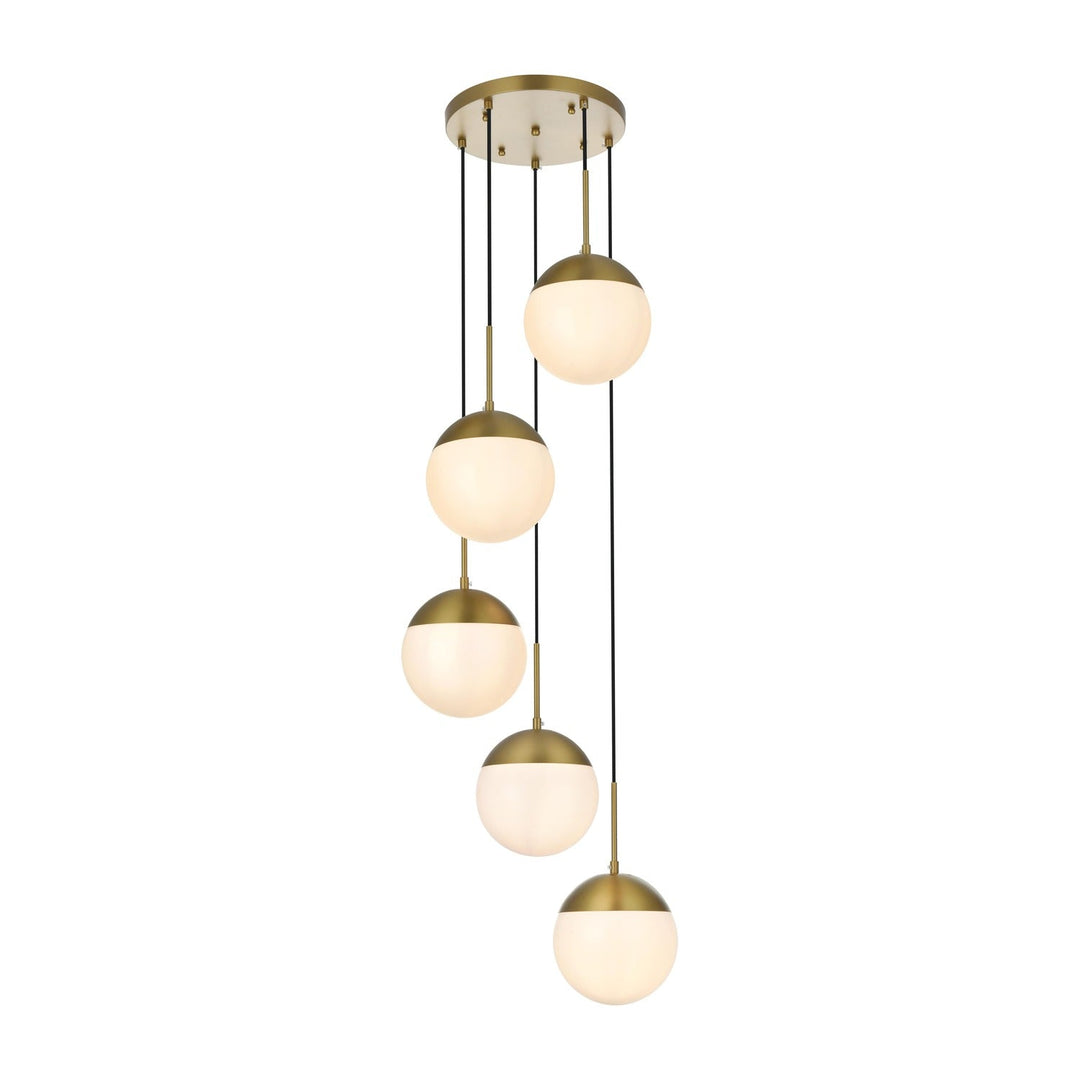 Eclipse Pendant in Satin Gold by Living District
