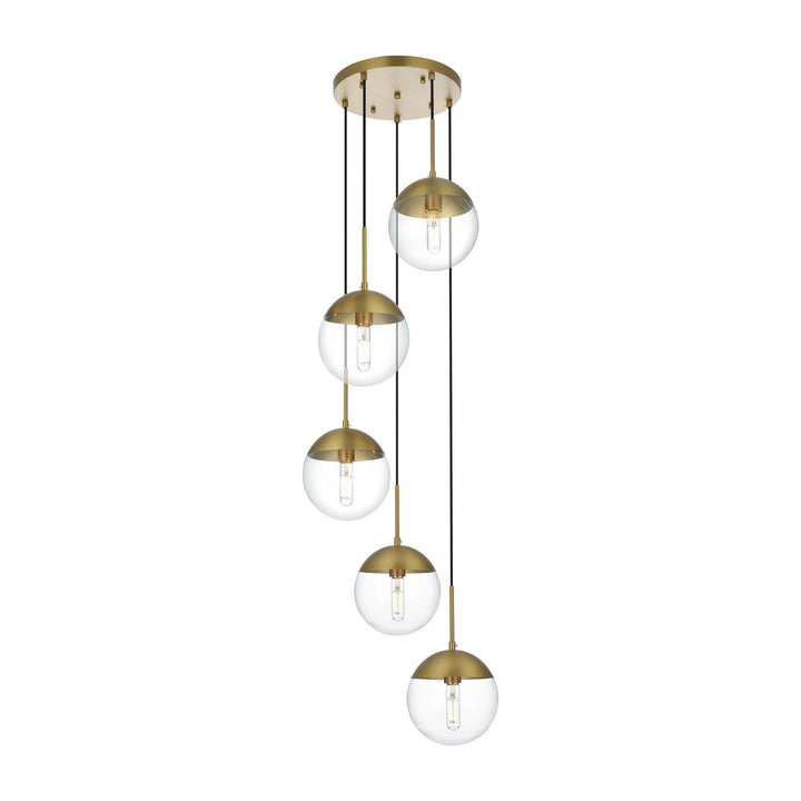 Eclipse Pendant in Satin Gold by Living District