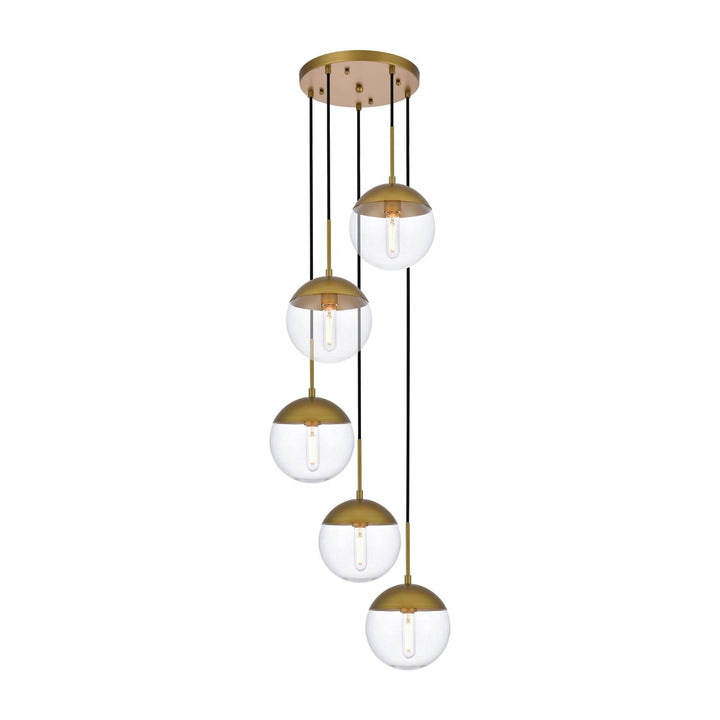 Eclipse Pendant in Brass by Living District