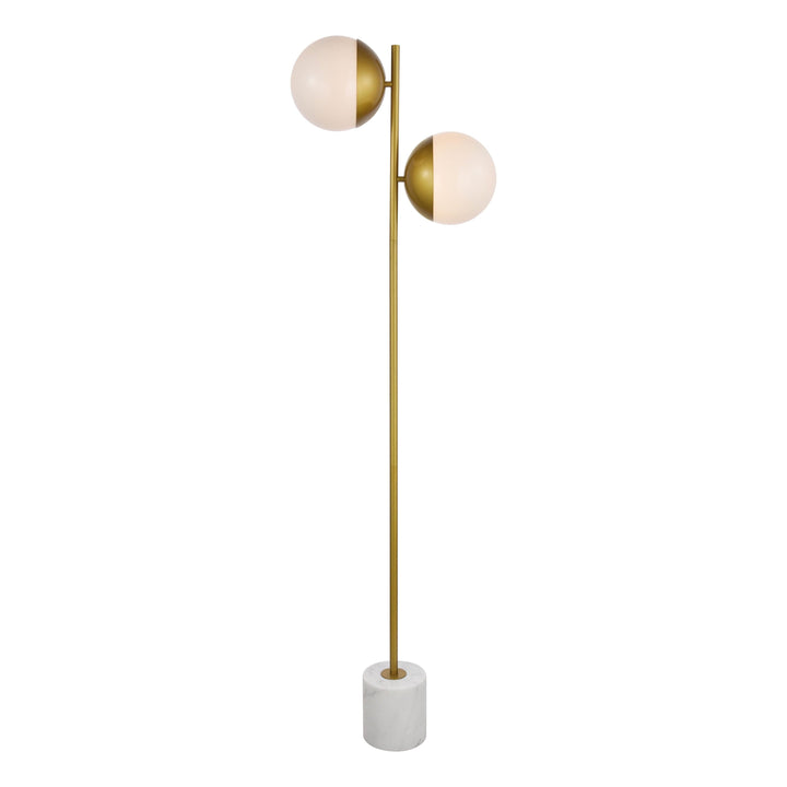 Eclipse Floor Lamp in Brass by Living District