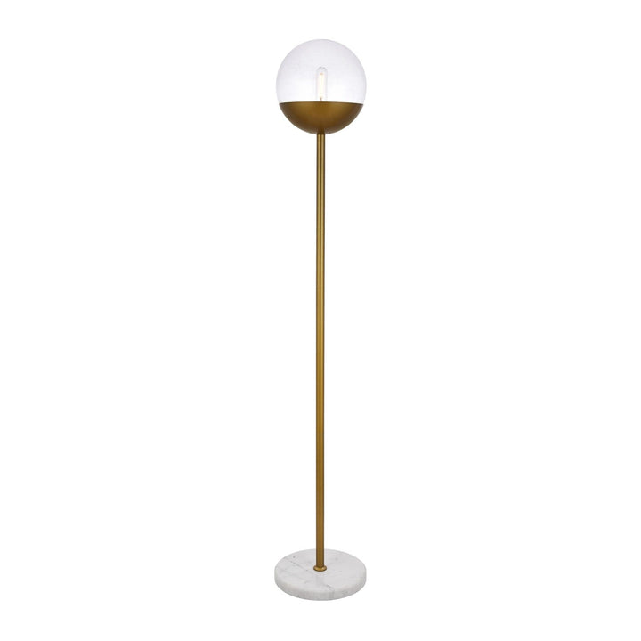 Eclipse Floor Lamp in Brass by Living District