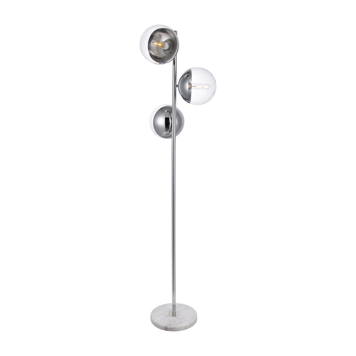 Eclipse Floor Lamp in Chrome by Living District