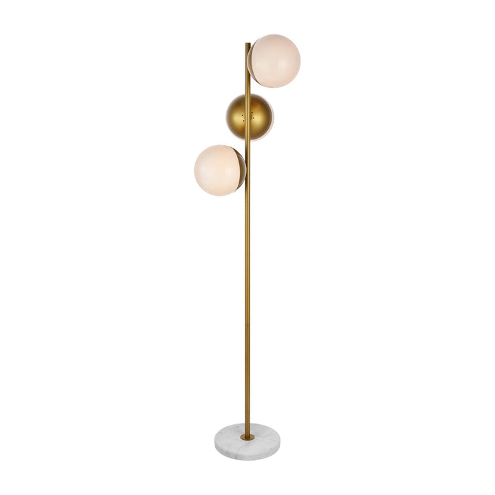 Eclipse Floor Lamp in Brass by Living District