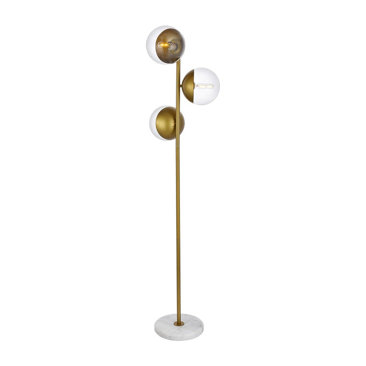 Eclipse Floor Lamp in Brass by Living District