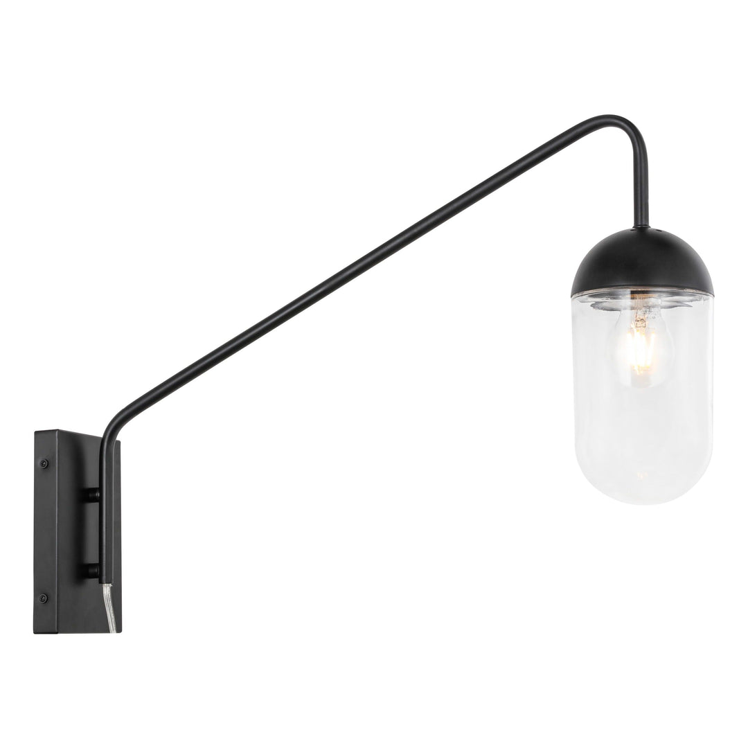 Kace Wall Sconce, LD6174BK, by Living District