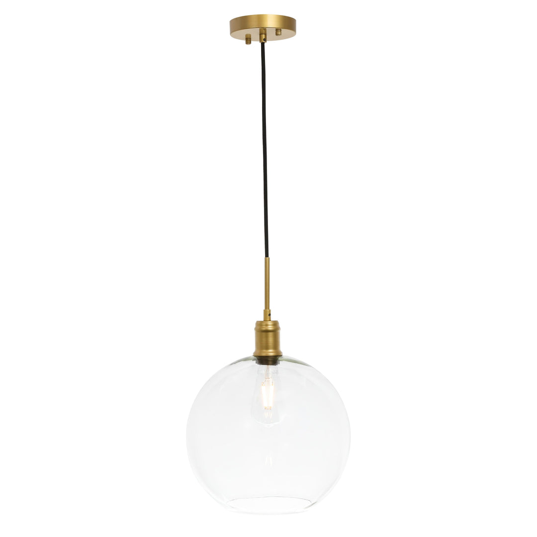 Emett Pendant in Brass by Living District