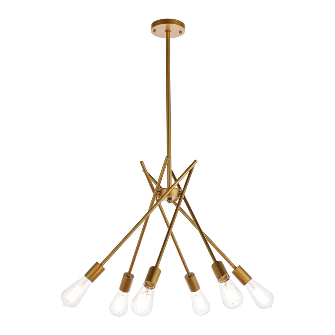 Lucca Pendant in Brass by Living District