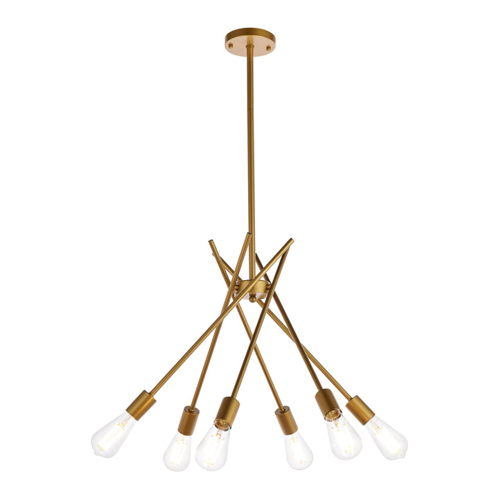 Lucca Pendant in Brass by Living District