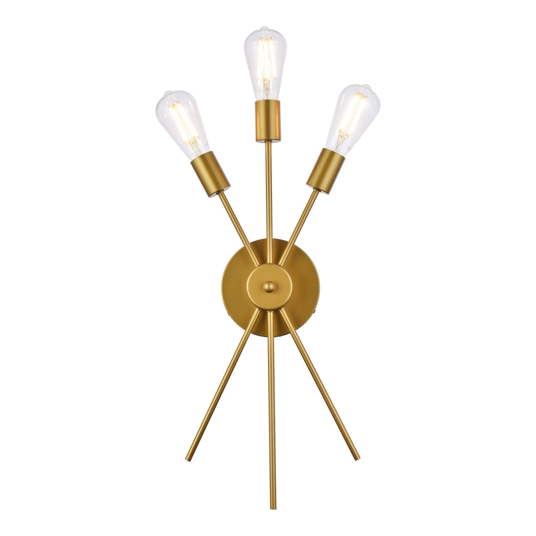 Lucca Vanity Light in Brass by Living District