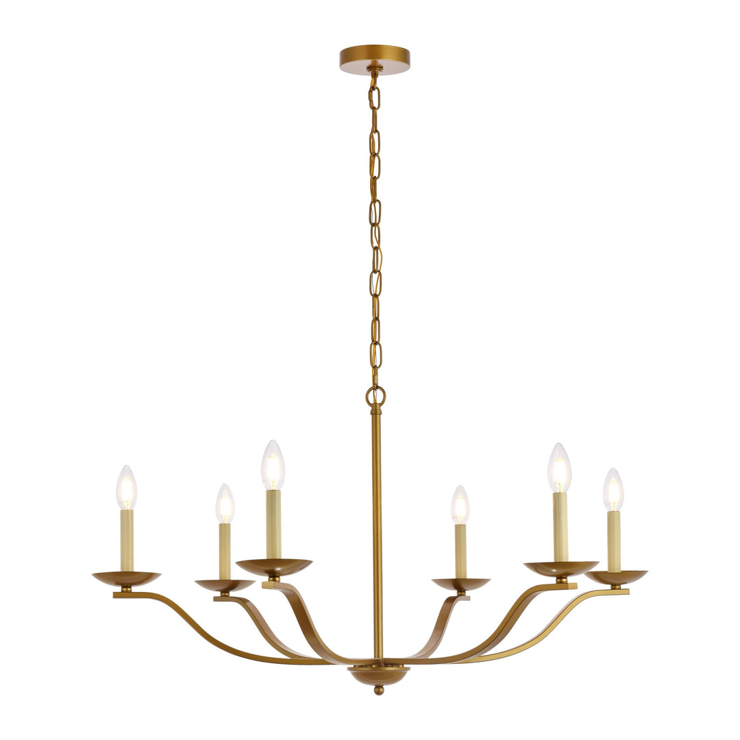Trey Pendant in Brass by Living District