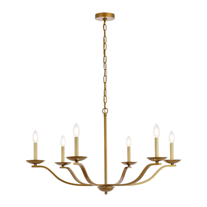 Trey Pendant in Brass by Living District