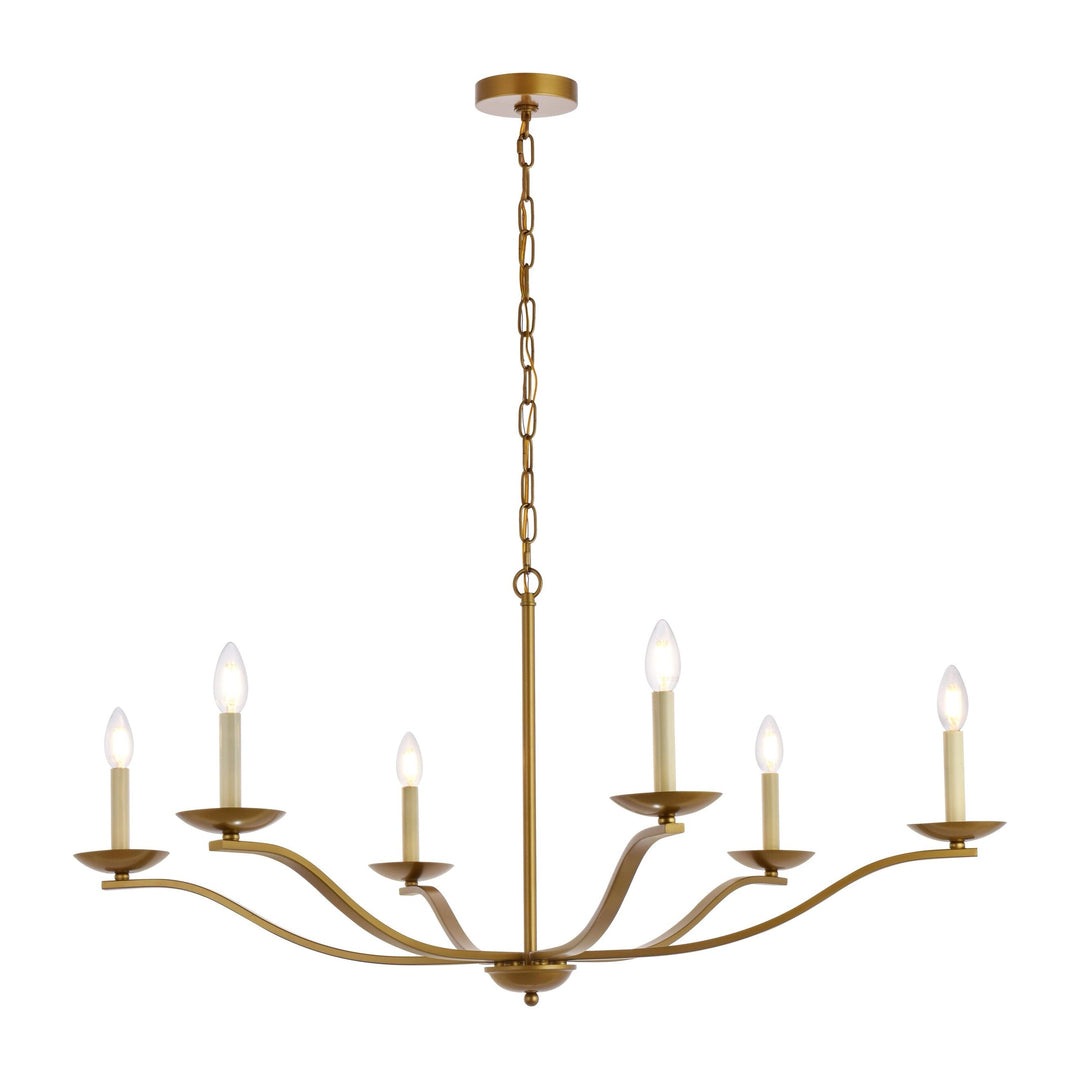 Trey Pendant in Brass by Living District