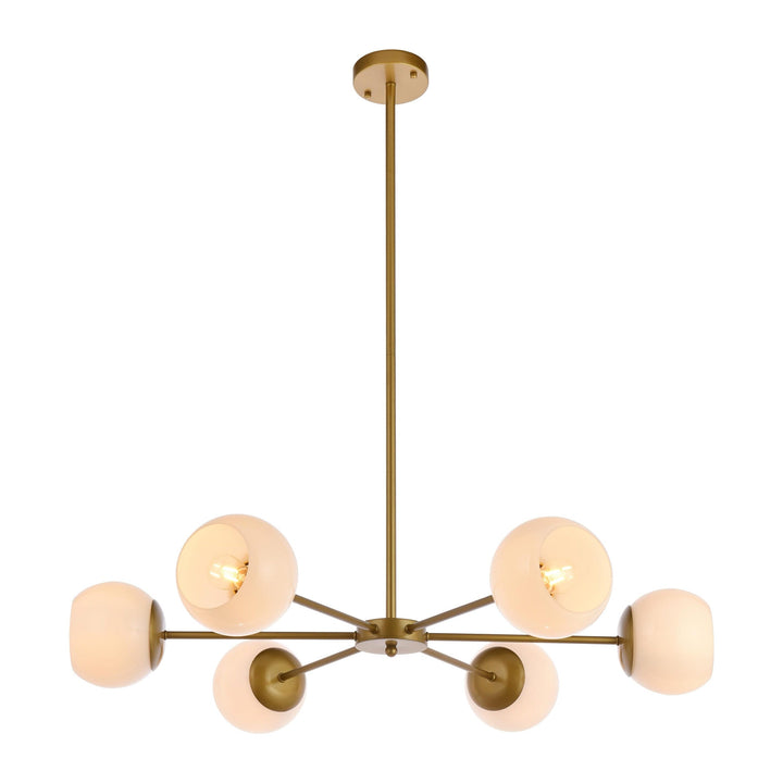 Briggs Pendant in Brass by Living District