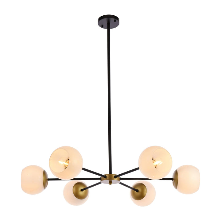 Briggs Pendant in Black & Brass by Living District