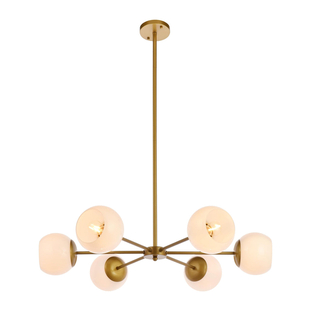 Briggs Pendant in Brass by Living District