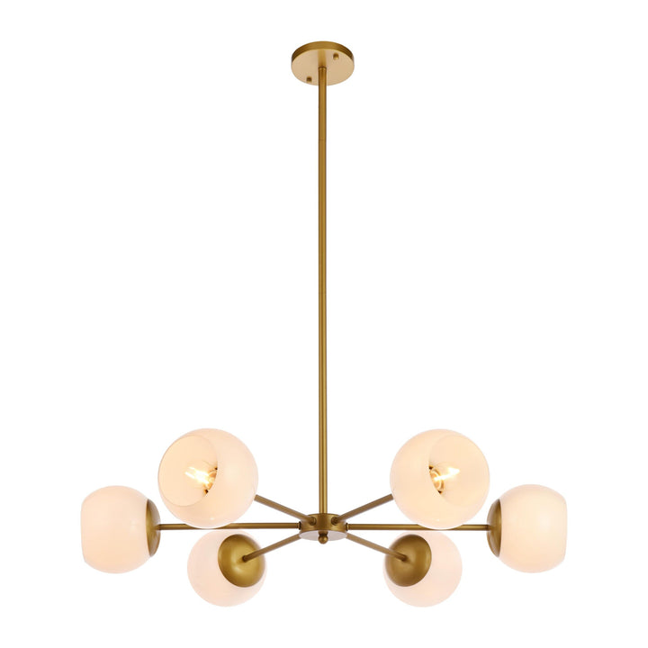 Briggs Pendant in Brass by Living District