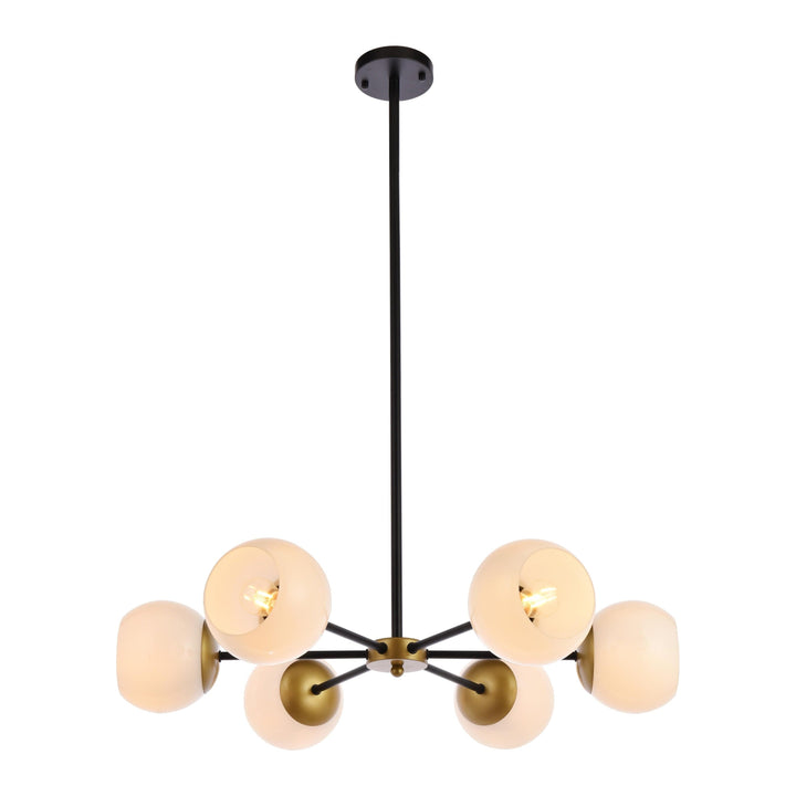 Briggs Pendant in Black & Brass by Living District