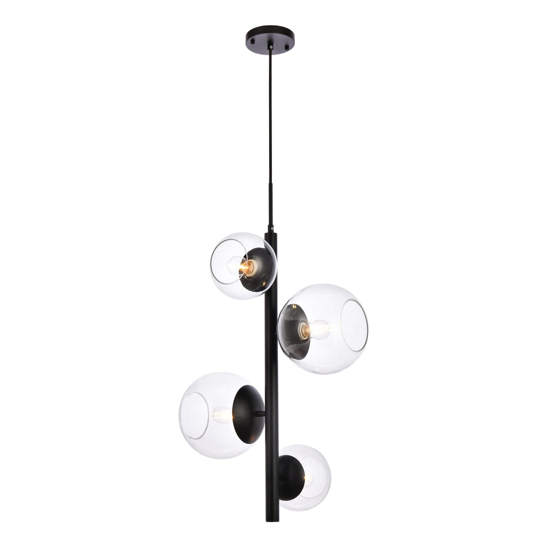 Wells Pendant in Black by Living District