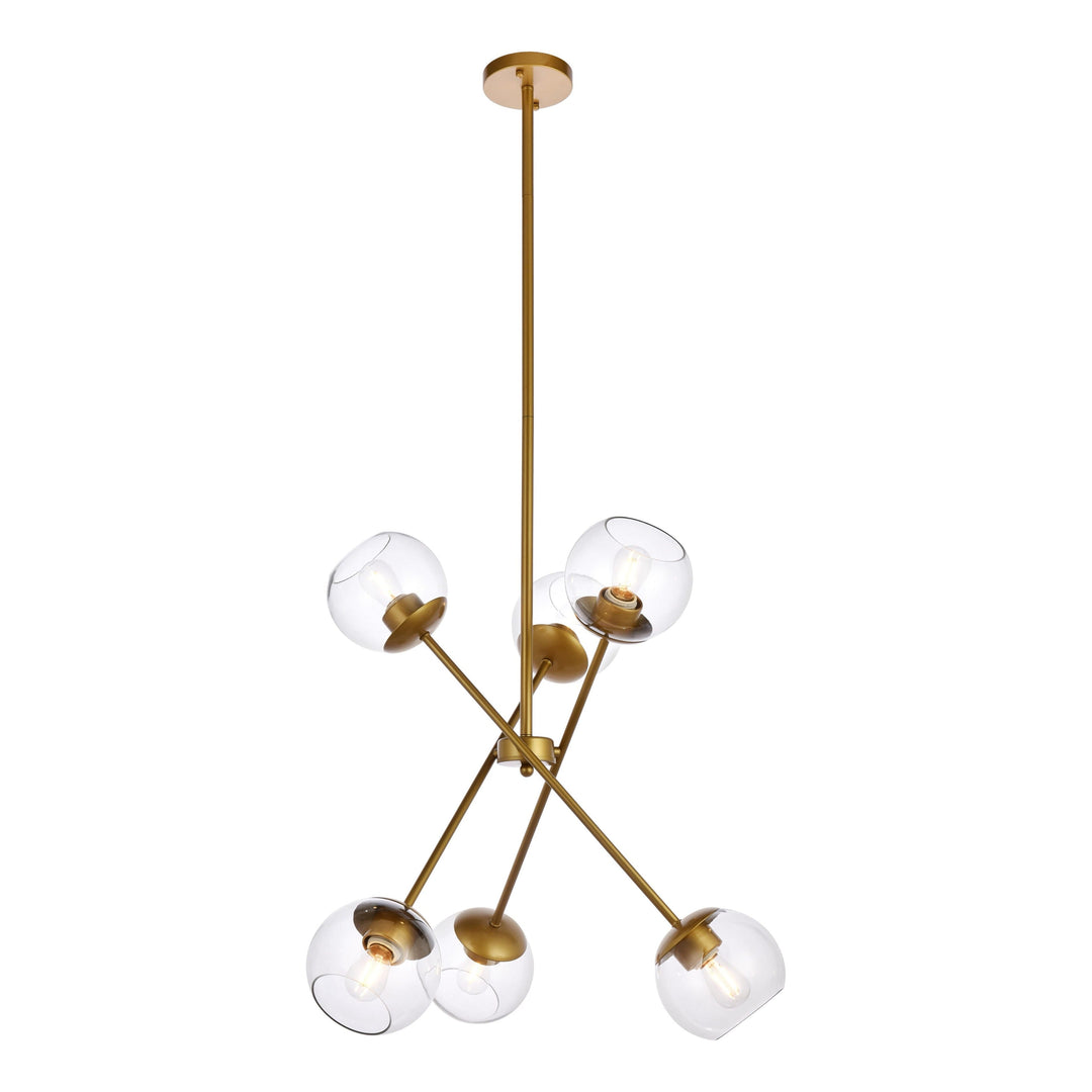 Axl Pendant in Brass by Living District