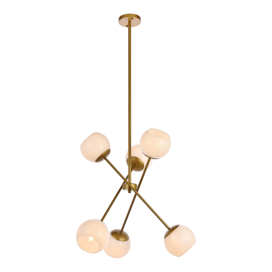 Axl Pendant in Brass by Living District