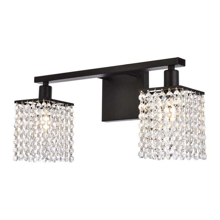 Phineas Vanity Light in Black by Living District