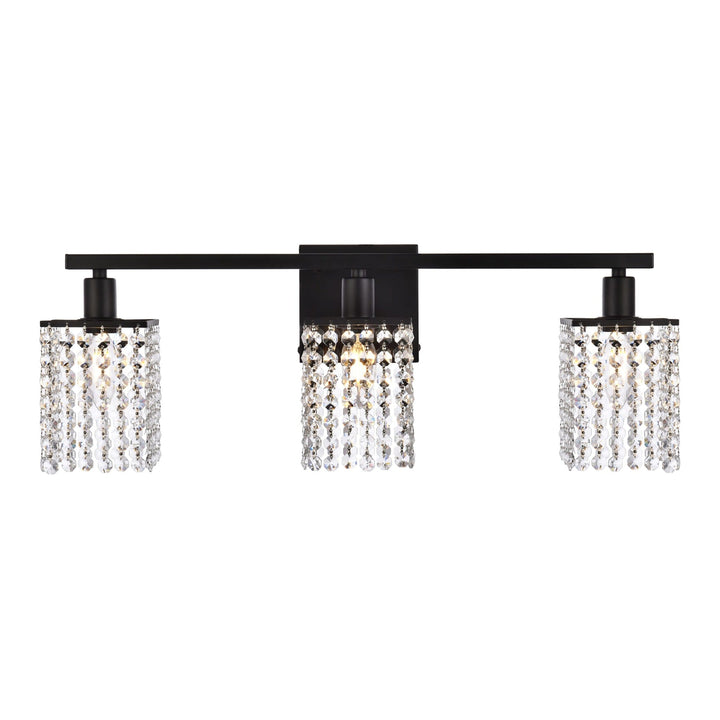 Phineas Vanity Light in Black by Living District