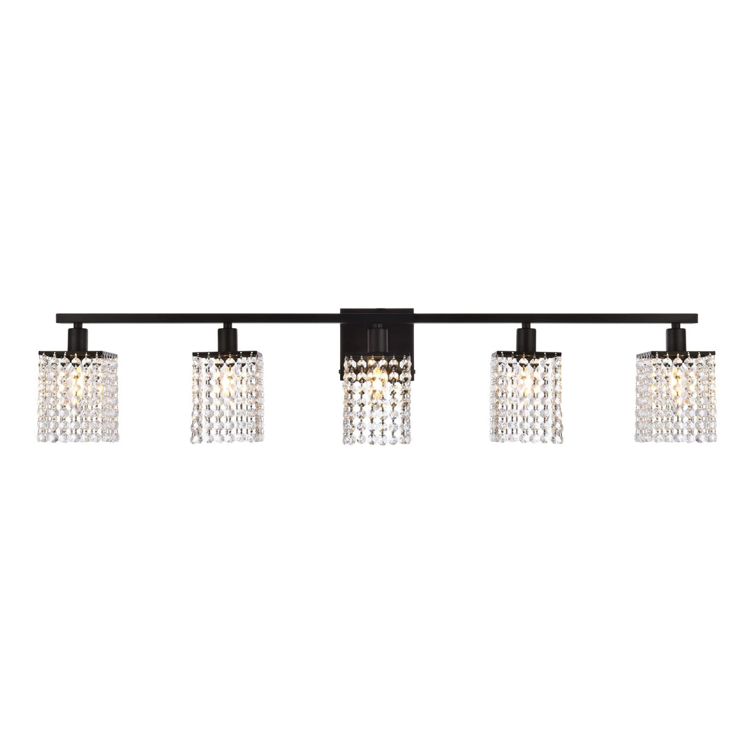 Phineas Vanity Light in Black by Living District